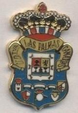 футбол.клуб Лас-Пальмас (Іспанія) ЕМАЛЬ / UD Las Palmas,Spain football pin badge