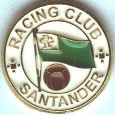 футбол.клуб Р.Сантандер (Іспанія) важмет /R.Santander,Spain football replica pin