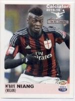 наклейка футбол Ньянг (Сенегал) / M'Baye Niang, AC Milan-Senegal player sticker