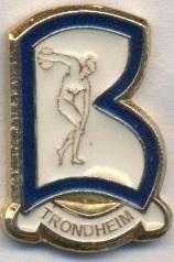 футбол.клуб Браге (Норвегія) важмет/SK Brage Trondheim,Norway football pin badge