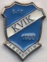 футбол.клуб Квік (Норвегія) важмет / FK Kvik Trondheim,Norway football pin badge