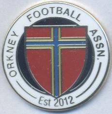 Оркнейські О-ви,федерація футболу (не-ФІФА6 ЕМАЛЬ/Orkney football federation pin