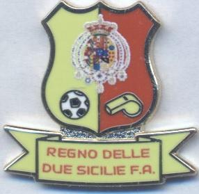 2 Сицилії, федерація футболу (не-ФІФА) ЕМАЛЬ /2 Sicilies football federation pin