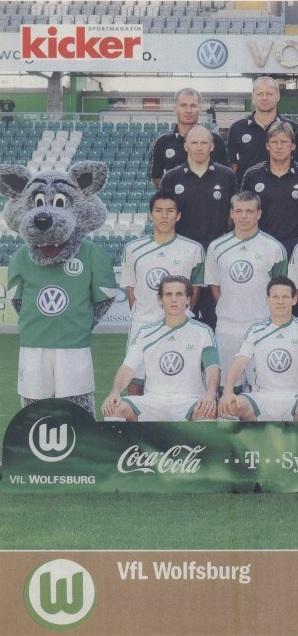 постер А4 футбол Вольфсбург (Німеччина) 2009 / Wolfsburg,Germany football poster