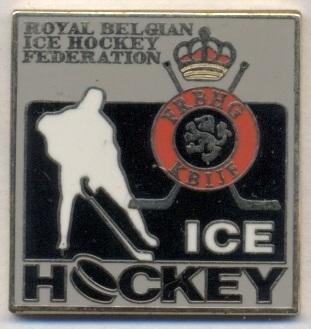 Бельгія, федерація хокею, офіц. ЕМАЛЬ / Belgium ice hockey federation pin badge