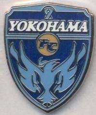 футбол.клуб Йокогама (Японія) ЕМАЛЬ /Yokohama FC,Japan football enamel pin badge