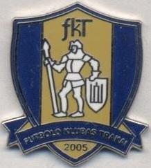 футбол.клуб Тракай (Литва) ЕМАЛЬ / FK Trakai,Lithuania football enamel pin badge