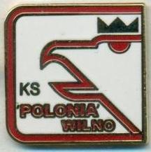 футбол.клуб Полонія (Литва)1 ЕМАЛЬ /Polonia Vilnius-Wilno,Lithuania football pin