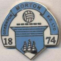 футбол.клуб Грінок Мортон(Шотландія2 ЕМАЛЬ/Greenock Morton,Scotland football pin