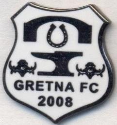 футбольний клуб Гретна (Шотландія)2 ЕМАЛЬ /Gretna FC,Scotland football pin badge