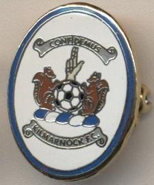 футбол.клуб Кілмарнок (Шотландія)3 ЕМАЛЬ / Kilmarnock FC,Scotland football badge