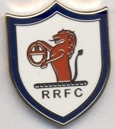 футбол.клуб Рейт Роверс (Шотландія)2 ЕМАЛЬ/Raith Rovers FC,Scotland football pin