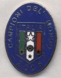 Італія (федерація футболу) чемпіон 2006a ЕМАЛЬ/Italy football champion pin badge