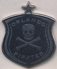 футбол.клуб Орландо Пайретс(ПАР) ЕМАЛЬ/Orlando Pirates,South Africa football pin