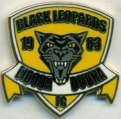 футбол.клуб Блек Леопардс (ПАР)2 ЕМАЛЬ /Black Leopards,South Africa football pin