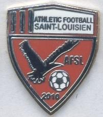 футбол.клуб АФ Сен-Луїзьєн (Реюньйон) ЕМАЛЬ /AF St.Louisien,Reunion football pin