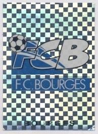 наклейка люмінесц.футбол Бурж (Франція) /FC Bourges,France football logo sticker