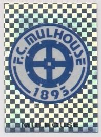 наклейка люмінесцентна футбол Мюлуз (Франція)2 / FC Mulhouse,France logo sticker