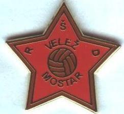 футбол.клуб Вележ Мостар (Боснія)2 ЕМАЛЬ /Velez Mostar,Bosnia football pin badge