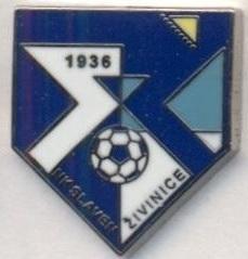 футбол.клуб Славен Ж.(Боснія)2 ЕМАЛЬ / Slaven Zivinice,Bosnia football pin badge