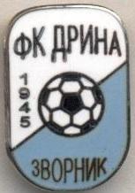 футбол.клуб Дріна Зворнік (Боснія) ЕМАЛЬ /FK Drina Zvornik,Bosnia football badge