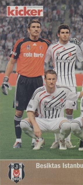 постер А4 футбол Бешикташ (Туреччина) 2009 / Besiktas JK, Turkey football poster