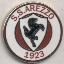 футбол.клуб Ареццо (Італія)3 ЕМАЛЬ / SS Arezzo, Italy football enamel pin badge