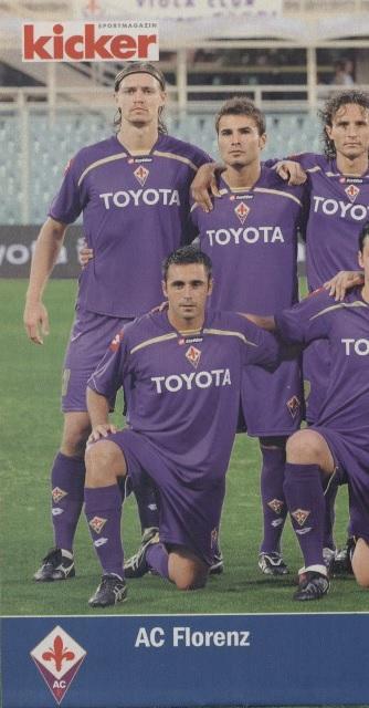 постер А4 футбол Фіорентіна (Італія) 2009 /Fiorentina,Italy football team poster