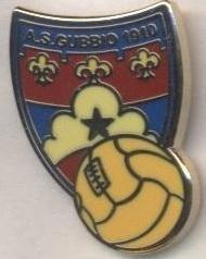 футбол.клуб Губбіо (Італія) ЕМАЛЬ/AS Gubbio 1910,Italy football enamel pin badge