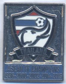 Таїланд, федерація футболу-трофеї2 ЕМАЛЬ /Thailand football federation pin badge