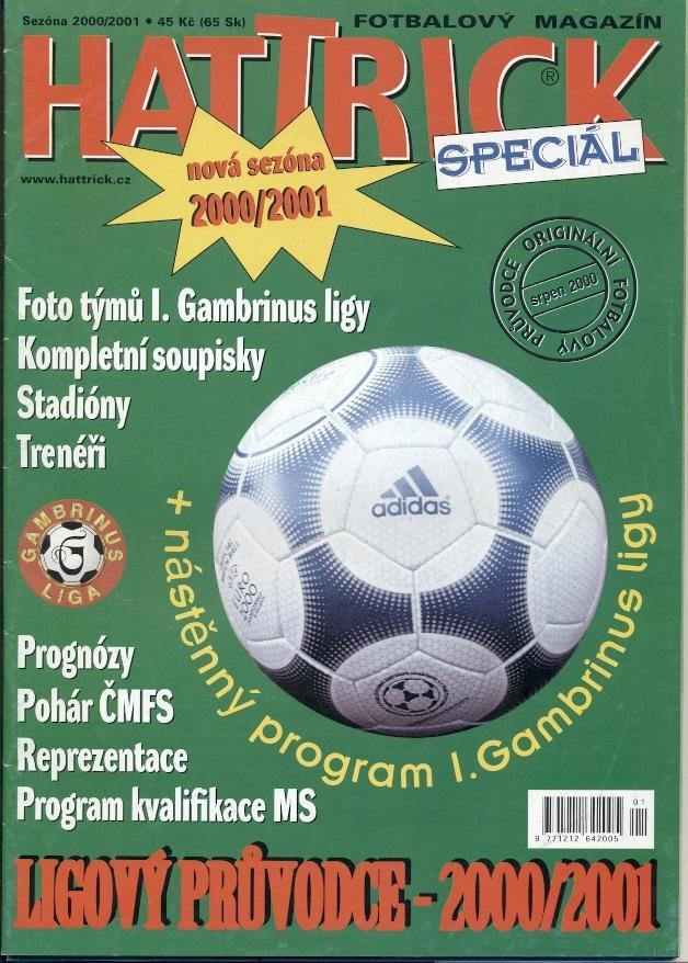 Чехія,Футбол,Чемпіонат 2000-01a спецвидання Хеттрик /Hattrick Czech league guide