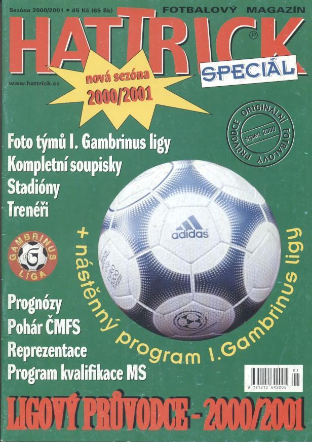 Чехія,Футбол,Чемпіонат 2000-01b,спецвидання Хеттрик /Hattrick Czech league guide