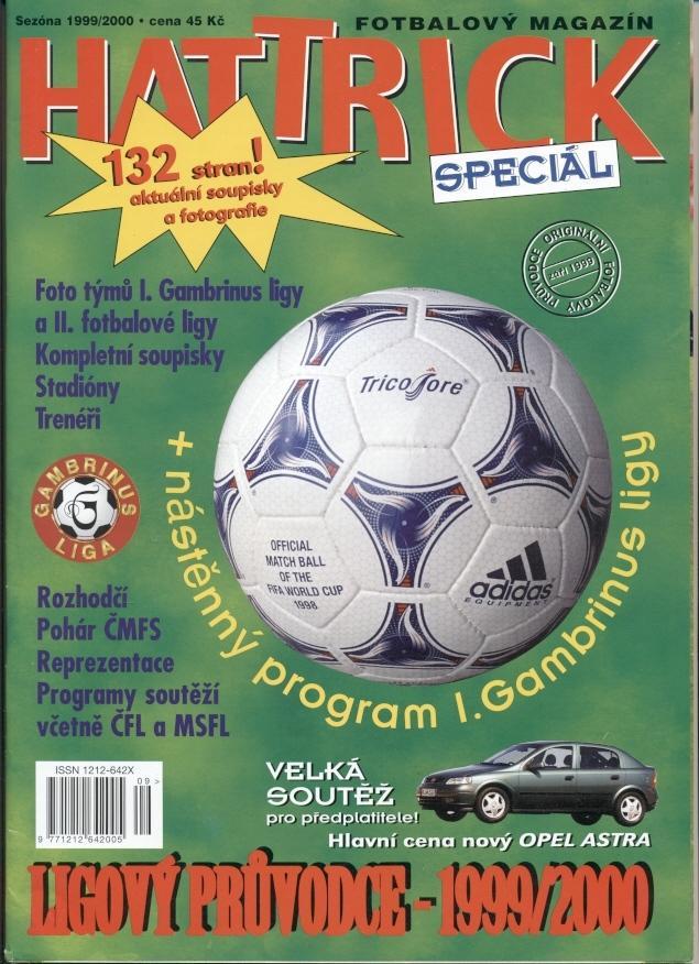 Чехія,Футбол,Чемпіонат 1999-2000 спецвидання Хеттрик/Hattrick Czech league guide