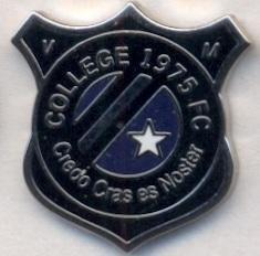 футбол.клуб Колледж 75 (Гібралтар) ЕМАЛЬ /College 1975 FC,Gibraltar football pin