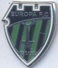 футбол.клуб Європа ФК (Гібралтар) ЕМАЛЬ / Europa FC,Gibraltar football pin badge