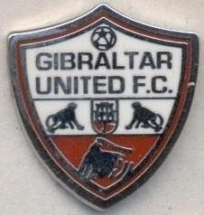 футбол.клуб Гібралтар Юнайтед, №2 ЕМАЛЬ / Gibraltar United FC football pin badge