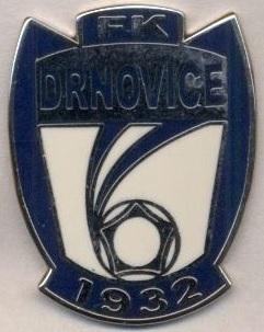 футбол.клуб Дрновіце (Чехія)1 ЕМАЛЬ /FK Drnovice,Czech football enamel pin badge