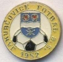 футбол.клуб Якубчовіце (Чехія) важмет/Jakubcovice F.,Czech football enamel badge