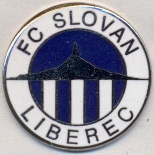 футбол.клуб Слован Ліберец (Чехія)2 ЕМАЛЬ / FC Slovan Liberec,Czech football pin