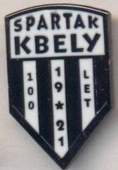 футбол.клуб Спартак Кбели (Чехія ЕМАЛЬ/Spartak Kbely,Czech football enamel badge