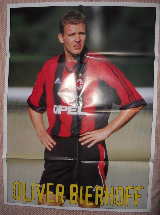 постер А1 футбол О.Бірхофф (Мілан+Німеччина) /O.Bierhoff,Germany football poster