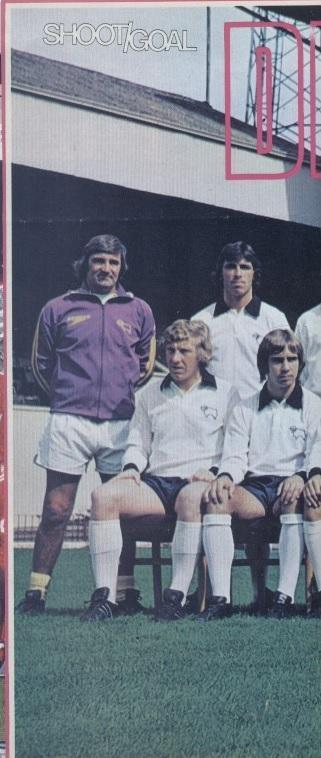 постер А3 футбол Дербі Каунті (Англія) 1974/Derby County,England football poster