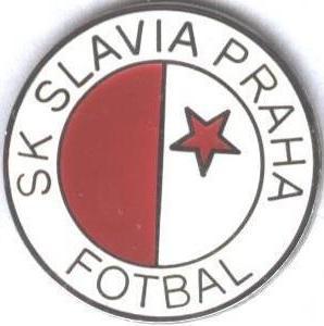 футбол.клуб Славія Прага (Чехія)2 ЕМАЛЬ / Slavia Praha, Czech football pin badge