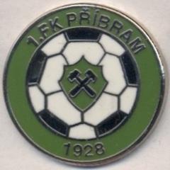 футбол.клуб Пршибрам (Чехія)2 ЕМАЛЬ / FK Pribram,Czech football enamel pin badge