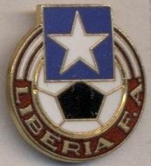 Ліберія, федерація футболу, №1, ЕМАЛЬ / Liberia football federation enamel badge