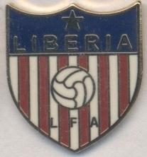 Ліберія, федерація футболу,№2 ЕМАЛЬ/Liberia football federation enamel pin badge