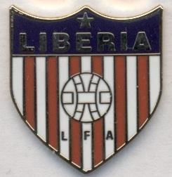 Ліберія, федерація футболу,№3 ЕМАЛЬ/Liberia football federation enamel pin badge