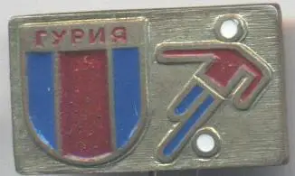 футбол.клуб Гурія Ланчхуті (Грузія) важмет / FC Guria,Georgia football pin badge