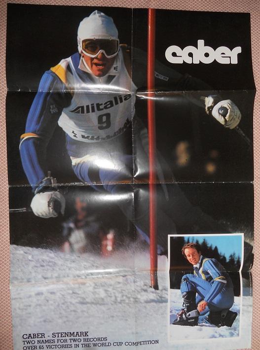 постер А1 гірські лижі Інгемар Стенмарк (Швеція/Ing.Stenmark alpin skiing poster