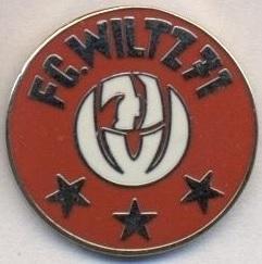 футбол.клуб Вільц (Люксембург)2 ЕМАЛЬ /FC Wiltz 71,Luxembourg football pin badge